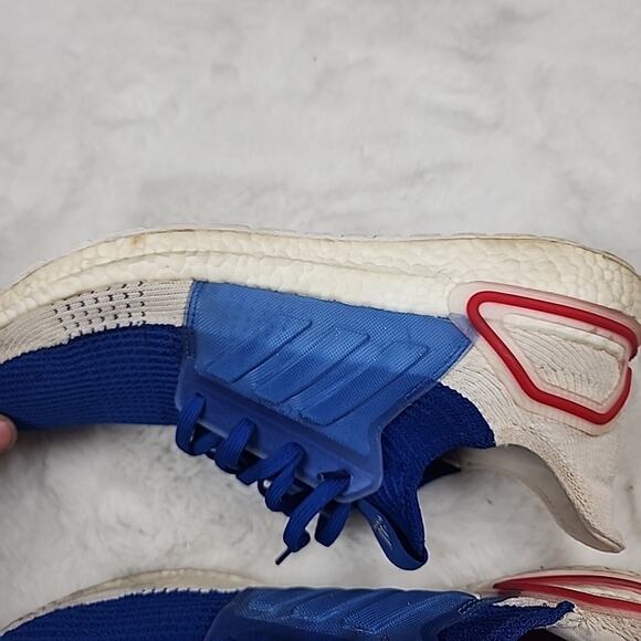 Adidas Mens Ultraboost 19 Blue White Running Athletic Shoes Size 13 US EF1340 - Picture 7 of 12